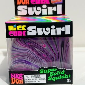 Nice Cube Swirl Purple Kids Squish Toy -